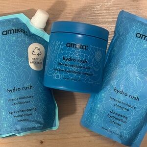Amika hydro rush intense moisture mask and shampoo bundle